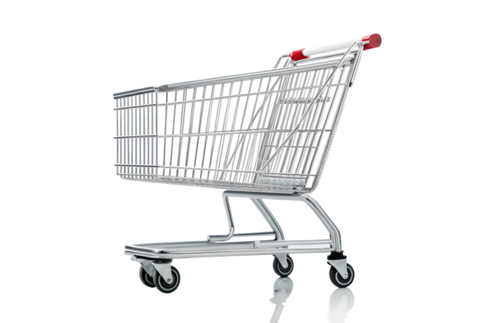 Shopping cart  isolated on a white background