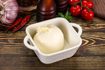 Italian soft young cheese burrata