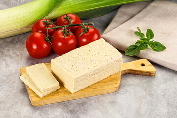 Soya vegan tofu cheese brick