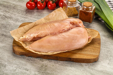 Fresh raw Chicken breast fillet