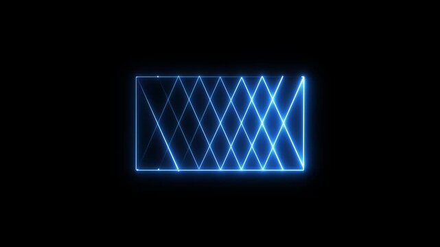 Abstract neon glowing line icon animation motion background. Seamless looping animation. 4K footage 4k neon.
