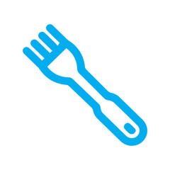 Blue Fork Icon