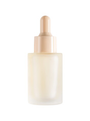 bottle of serum on isolated on transparent background