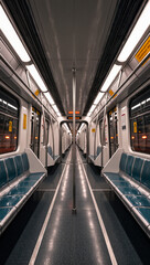 Obraz premium Symmetry in the Subway