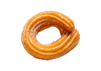 Churro Donut isolated on transparent or white background