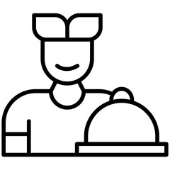 Waiter Waitress Icon