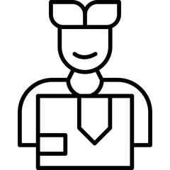 Delivery Person Icon