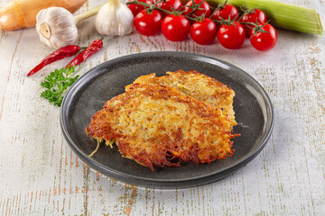 Golden fried potato pancake - Draniki