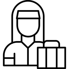 Fototapeta premium Office Worker Icon