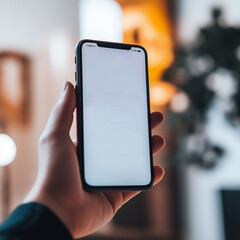 hand holding smartphone