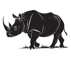 black sumatran Silhouette Vector, High Quality Illustration on White Background