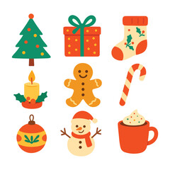 Christmas Vector Illustration Set 