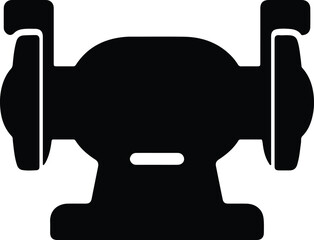 Vector Bench grinder tool industrial equipment machine silhouette Illustrator