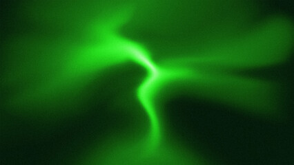 Futuristic Green Aurora Metallic Liquid Background