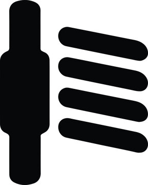 Vector Person with parallel bars silhouette Illustrator