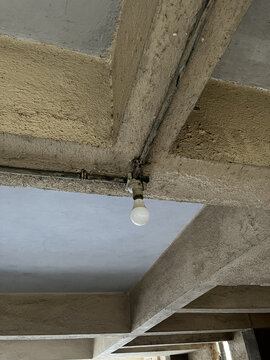 Detail of an old building with columns