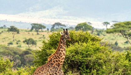 Obraz premium Giraffe in African savanna