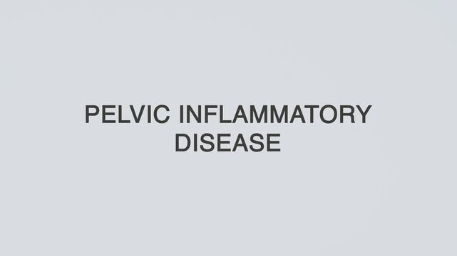 Pelvic inflammatory disease stethoscope concept illustration illustrative word text medicine diagnosed with hand holding stethoscope on white background for medical awareness