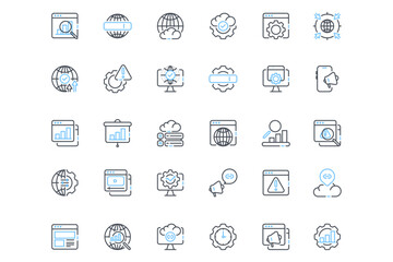 Seo Web Marketing Icon Set