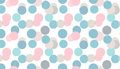 Pastel colored circles on a white background.