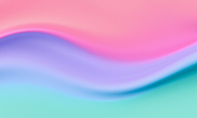 Abstract Pastel Wave Background: Soft Pink, Purple, and Teal Gradient Swirl