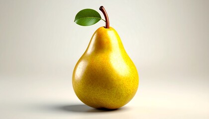 Ripe Yellow Pear with Studio Shot. (1)