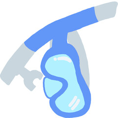 Swim goggles cartoon PNG Element 