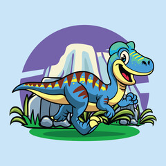 Edmontosaurus Dinosaur Cartoon character illustration