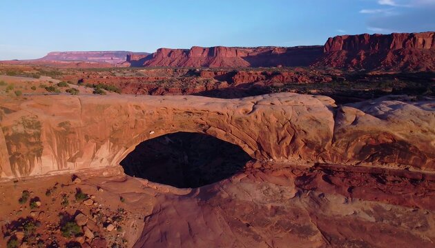 Red rock archway landscape