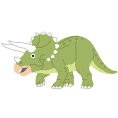トリケラトプスのイラスト