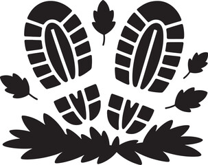 footprint and leaves illustration illustration silhouette royalty free stock photos premium quality