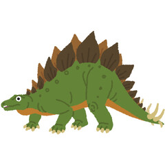 ステゴサウルスのイラスト © osamuraisan