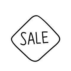 price tag sale handdrawn