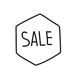 price tag sale handdrawn