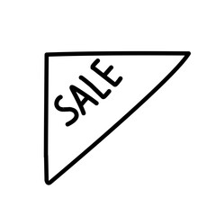 Obraz premium price tag sale handdrawn