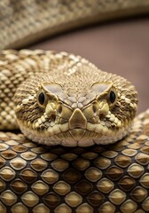Obraz premium Close-up of a Rattlesnakes Head.