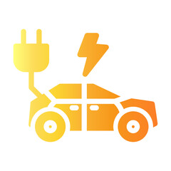 electric vehicle Gradient icon