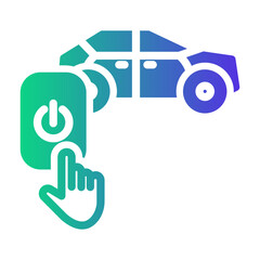 smart control Gradient icon