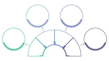 Basic infographic with 4 steps, process or options.