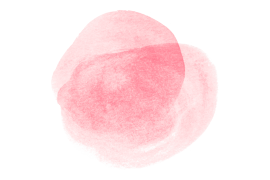 Pink watercolor circle pattern isolated on transparent background - Powered by Adobe