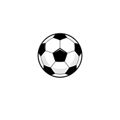 Obraz premium Elegant white line drawing of soccer ball isolated, perfect for minimalist sport designs and game themes
