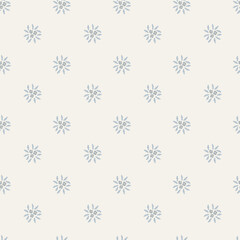 Blue Floral Medallion Seamless Pattern