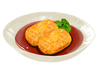カニクリームコロッケソース付き（2個）