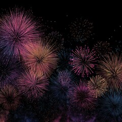 new year celebration fireworks design