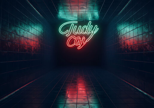 Retro Neon Sign Judy Coy Nightclub