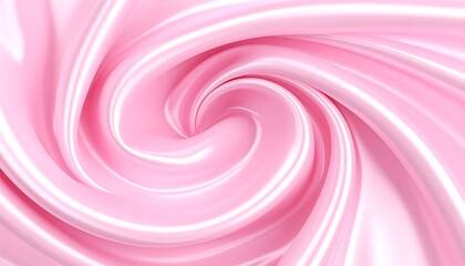 Obraz premium Swirling Pink Satin Fabric with Soft Highlights