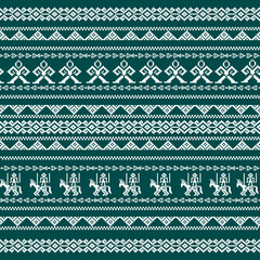 Pixel Seamless Fabric Pattern, Ethnic Pattern Design 