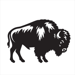 Obraz premium Big black Bison