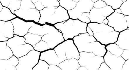 Cracked surface texture for abstract design projects, representing distress, imperfection, and resilience in vector style