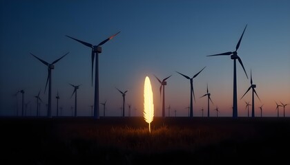 Serenity's Emissary: A Glowing Quill Through the Wind Whispers